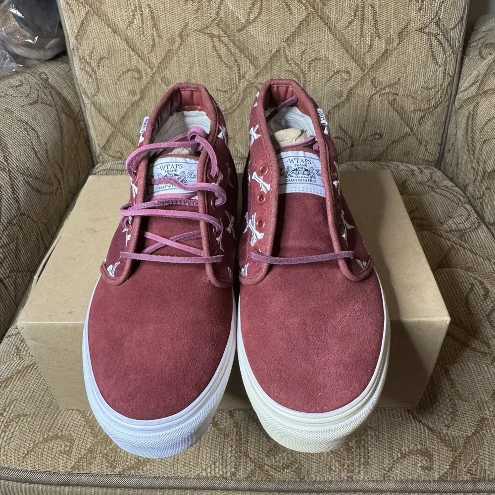 RARE VANS Chukka 59 S WTAPS Bones Cordovan Burgundy Size 9.5 Boot Syndicate VNDS